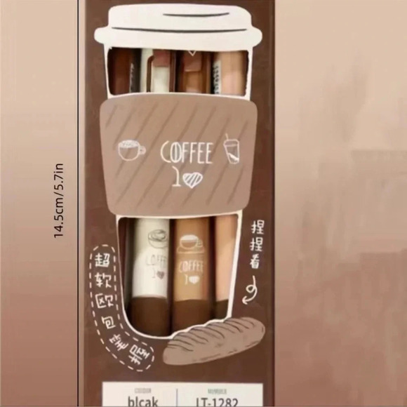 2 LEFT! 4 piece Coffee Pens - Picture 4 of 6